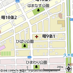 北海道札幌市手稲区曙９条周辺の地図