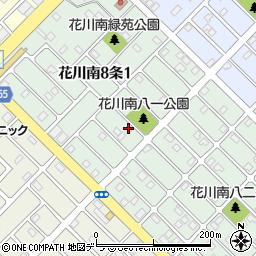 北海道石狩市花川南８条1丁目189周辺の地図