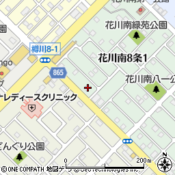 北海道石狩市花川南８条1丁目116周辺の地図