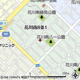 北海道石狩市花川南８条1丁目185周辺の地図