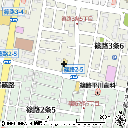 札幌日産自動車篠路北店周辺の地図