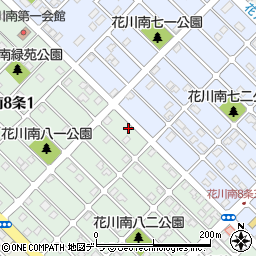 北海道石狩市花川南８条2丁目4周辺の地図