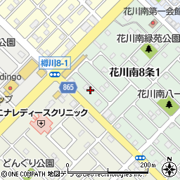 北海道石狩市花川南８条1丁目104周辺の地図