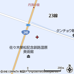 釧路湿原美術館周辺の地図