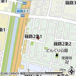 北海道札幌市北区篠路２条1丁目周辺の地図