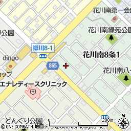 北海道石狩市花川南８条1丁目103周辺の地図