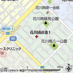 北海道石狩市花川南８条1丁目71周辺の地図