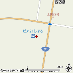 道の駅ピア２１しほろ　にじいろ食堂周辺の地図