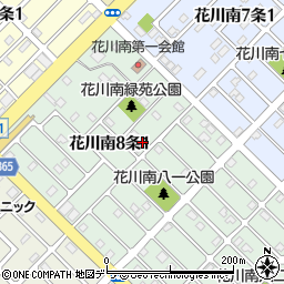 北海道石狩市花川南８条1丁目42周辺の地図