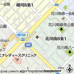 北海道石狩市花川南８条1丁目81周辺の地図