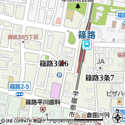 北海道札幌市北区篠路３条周辺の地図