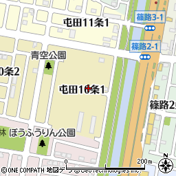 北海道札幌市北区屯田１０条1丁目周辺の地図