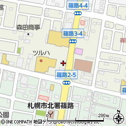 ａｕショップ　篠路周辺の地図