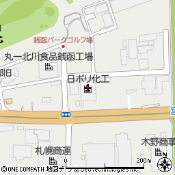 日ポリ化工株式会社小樽工場周辺の地図