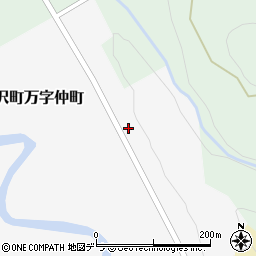 北海道岩見沢市栗沢町万字仲町70周辺の地図