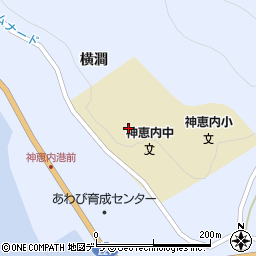 北海道古宇郡神恵内村神恵内村横澗周辺の地図