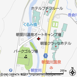 朝里川温泉オートキャンプ場周辺の地図