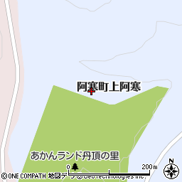 北海道釧路市阿寒町上阿寒周辺の地図