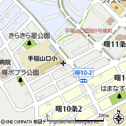 北海道札幌市手稲区曙１１条周辺の地図