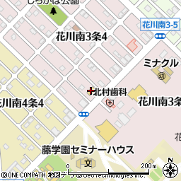 セブンイレブン石狩花川南３条店周辺の地図
