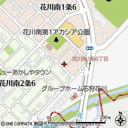 北海道石狩市花川南１条6丁目55周辺の地図