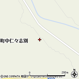 北海道釧路市阿寒町中仁々志別周辺の地図