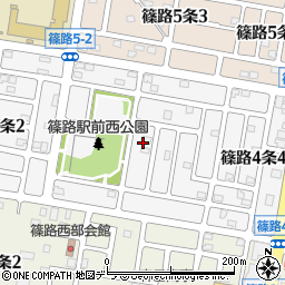 北海道札幌市北区篠路４条周辺の地図
