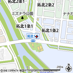 北海道札幌市北区拓北１条1丁目5周辺の地図