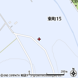 北海道仁木町（余市郡）東町周辺の地図