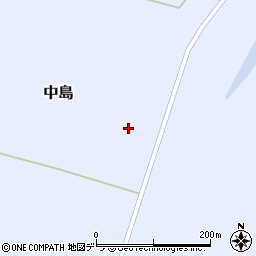 北海道江別市中島43周辺の地図