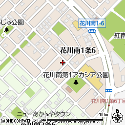 北海道石狩市花川南１条6丁目14周辺の地図