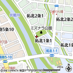 北海道札幌市北区拓北１条1丁目3周辺の地図