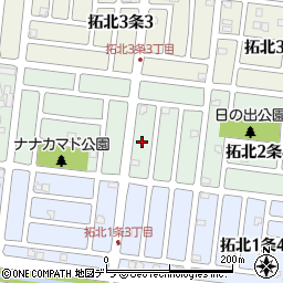 北海道札幌市北区拓北２条3丁目7周辺の地図