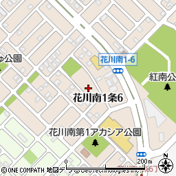 北海道石狩市花川南１条6丁目122周辺の地図