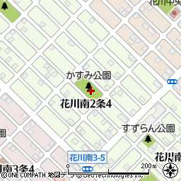 花川南かすみ公園周辺の地図
