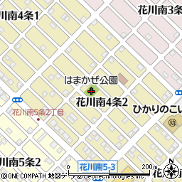 花川南はまかぜ公園周辺の地図