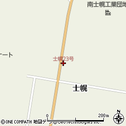 士幌23号周辺の地図
