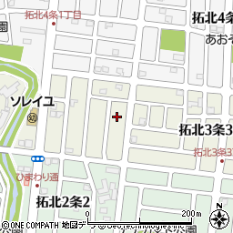 北海道札幌市北区拓北３条周辺の地図