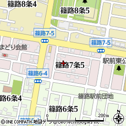 北海道札幌市北区篠路７条周辺の地図