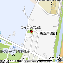 上茨戸ライラック公園周辺の地図