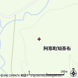 北海道釧路市阿寒町知茶布周辺の地図