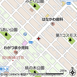 オレンジハウス花川南周辺の地図
