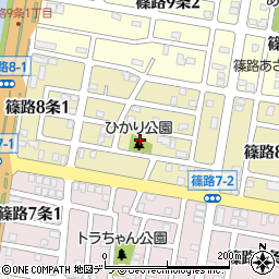 篠路ひかり公園周辺の地図