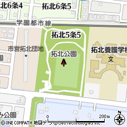 北海道札幌市北区拓北５条5丁目周辺の地図