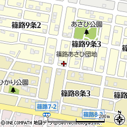 日蓮宗篠路教会周辺の地図