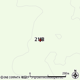 北海道釧路市阿寒町知茶布２１線周辺の地図