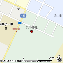 浜中神社周辺の地図