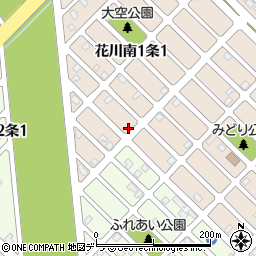 北海道石狩市花川南１条1丁目300周辺の地図