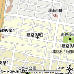 北海道札幌市北区篠路９条2丁目周辺の地図