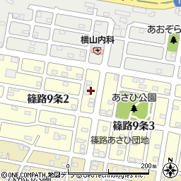 北海道札幌市北区篠路９条2丁目6周辺の地図